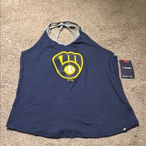 NWT Fanatics Brewers Logo Tanktop